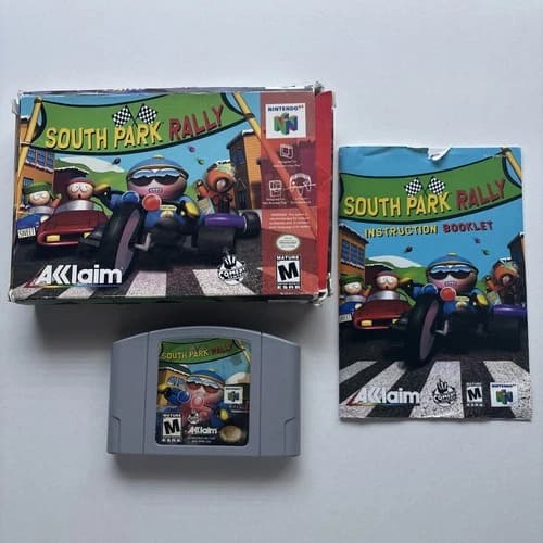 South Park Rally Nintendo 64 N64 2000 Authentic Complete In Box CIB Manual Game