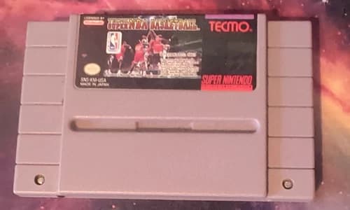 Tecmo Super NBA Basketball - Authentic Super Nintendo Game SNES - Tested