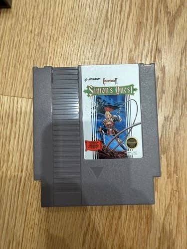 Castlevania 2 II Simons Quest (Nintendo NES, 1987) Cart Only Tested Excellent