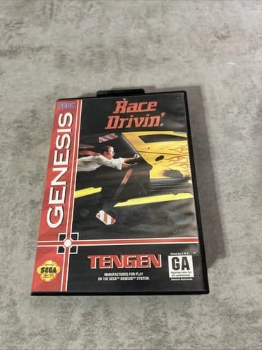 Race Drivin' (Sega Genesis, 1994) Compelye CIB Tested And Working Authentic