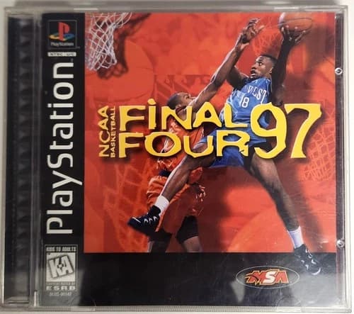 NCAA Basketball Final Four 97 [PS1] Complete CIB Manual Tested Fast Ship 🔥