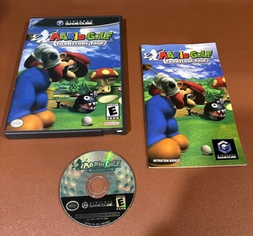 Mario Golf: Toadstool Tour (Nintendo GameCube, 2003) CIB Tested Working