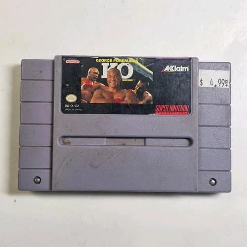 George Foreman's KO Boxing SNES (Super Nintendo, 1993) Authentic Cartridge Only