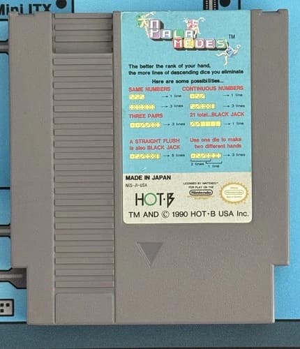 Palamedes Nintendo Entertainment System NES Authentic Game Cartridge - Tested