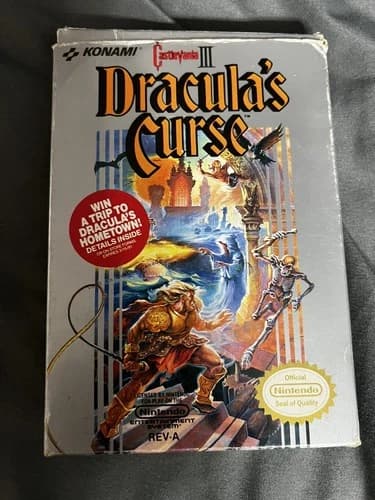 Castlevania III: Dracula's Curse 3 Nintendo NES CIB.