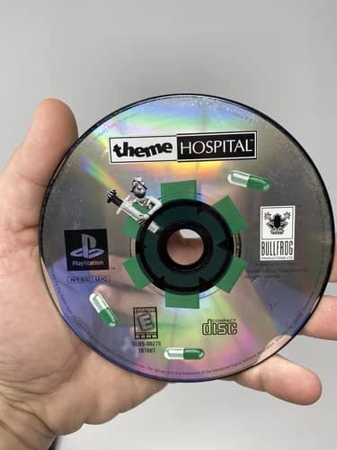 Theme Hospital (Sony PlayStation 1 PS1, 1998) Disc Only Tested - Authentic