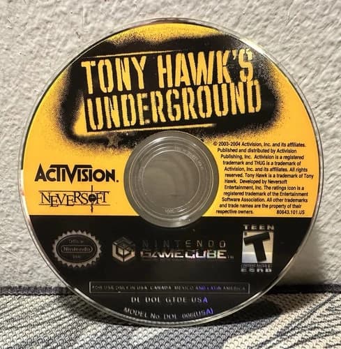 Tony Hawk’s Underground 2 Nintendo GameCube Disc Only Tested