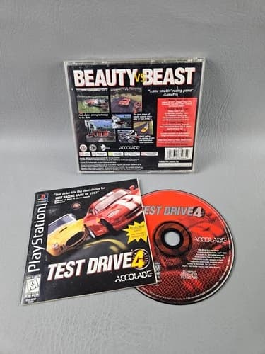 Test Drive 4 PlayStation Video Game Racing Multiplayer PS1 CIB