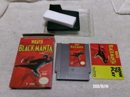 #1007 Wrath of the Black Manta NES CIB Manual Box Game