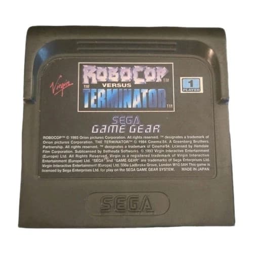 RoboCop vs. The Terminator (SEGA Game Gear, 1993) Cartridge Only
