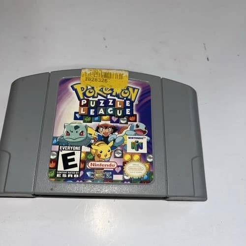 Pokemon Puzzle League (Nintendo 64, N64, 2000) Authentic - Tested and Working