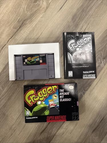 Frogger Super Nintendo SNES CIB Complete In Box W/ Manual TESTED