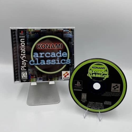 Konami Arcade Classics (Sony PlayStation 1, 1999) Complete With Manual Tested