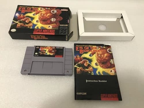 Advanced Dungeons & Dragons: Eye of the Beholder (SNES 1994) CIB Complete Capcom