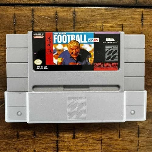 John Madden Football - Authentic Super Nintendo Game SNES - Tested