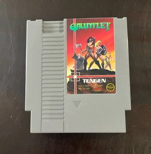 Gauntlet - Gray Cart (Nintendo NES, 1987) Game Only - Tested & Working