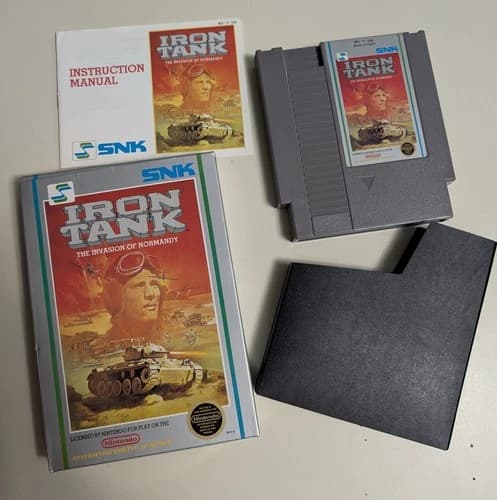 Iron Tank Invasion of Normandy Nintendo NES CIB