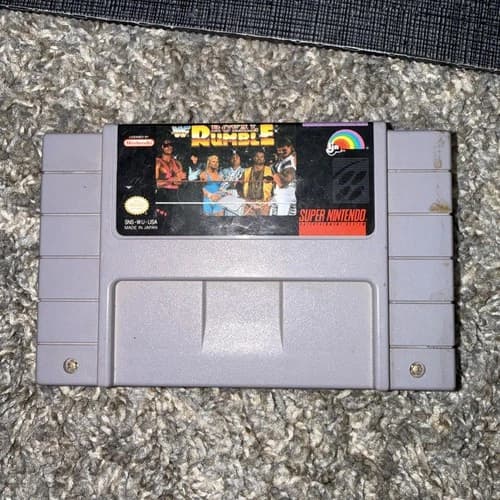 WWF Royal Rumble Super Nintendo SNES Authentic Game Cleaned Tested