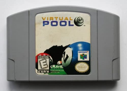 Virtual Pool 64 (Nintendo 64, N64 1998) N64 TESTED