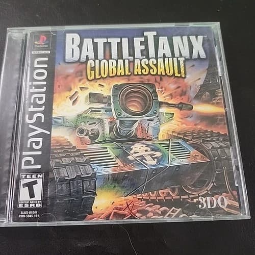 BattleTanx Global Assault PlayStation PS1 2000 Complete Manual CIB W/Reg Card