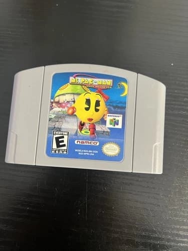 Ms. Pac-Man Maze Madness (Nintendo 64) Authentic Tested N64 Game Cartridge