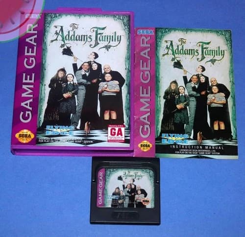 TESTED Sega GAME GEAR Authentic THE ADDAMS FAMILY with Manual in NEW Box CIB