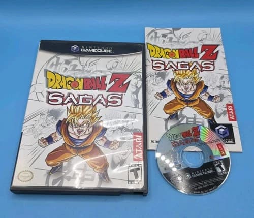 Dragon Ball Z: Sagas (Nintendo GameCube, 2005) Complete w/ Manual Nice Condition