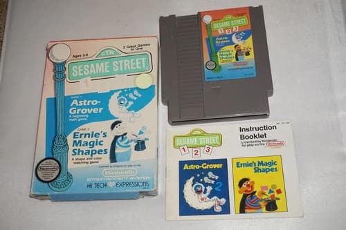 Sesame Street 123 (Nintendo NES) Complete in Box CIB