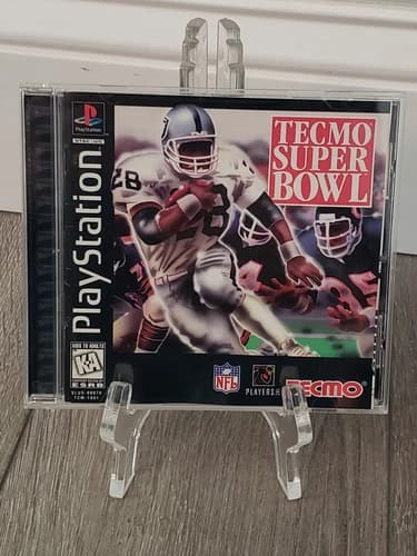 Tecmo Super Bowl (Sony PlayStation 1, 1996) PS1 Tested, Complete W/ Reg. Card!