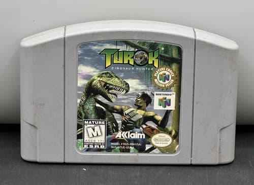 Nintendo 64 Turok Dinosaur Hunter Tested N64 Video Game