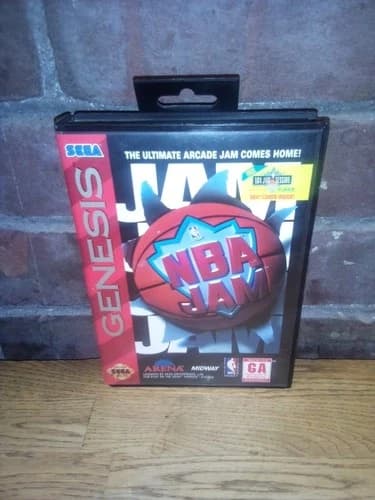 NBA Jam (Sega Genesis, 1994) Complete CIB - Tested
