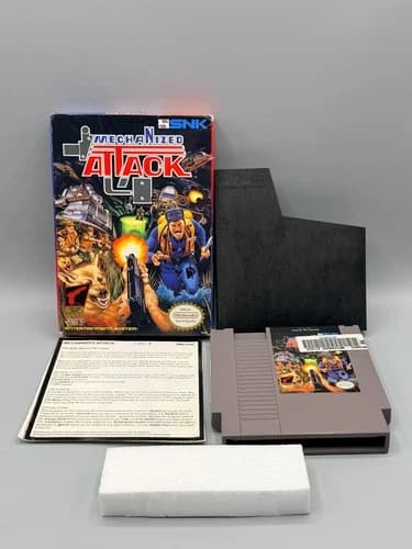 Mechanized Attack Nintendo NES Oval SOQ CIB Complete Authentic SNK