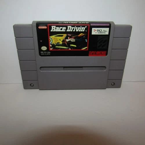Race Drivin' Super Nintendo SNES Video Game Cartridge Only Tested and Working