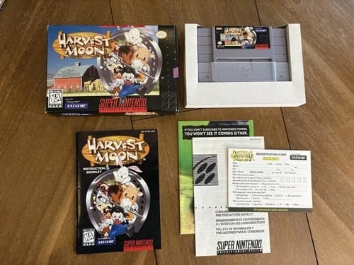 Harvest Moon Super Nintendo SNES Complete
