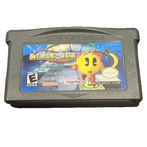 Ms. Pac-Man: Maze Madness (Nintendo Game Boy Advance, 2004) GBA Video Game