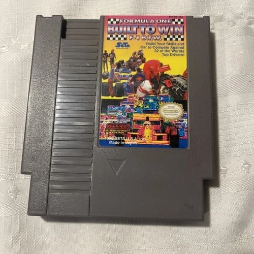 FORMULA ONE: BUILT to WIN (Nintendo Entertainment System, 1990) Cleaned Tested