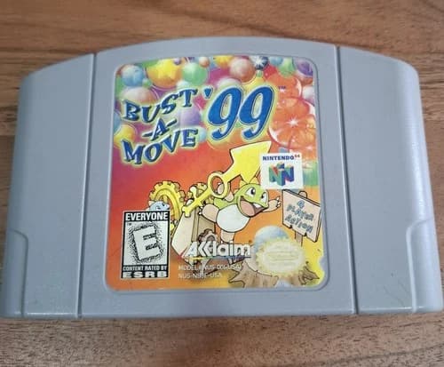 Bust -A- Move' 99 Nintendo 64 N64 Authentic Tested Loose
