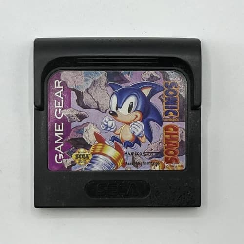 Sega Game Gear Sonic Chaos Authentic Tested & Working Official 1993 Cartridge