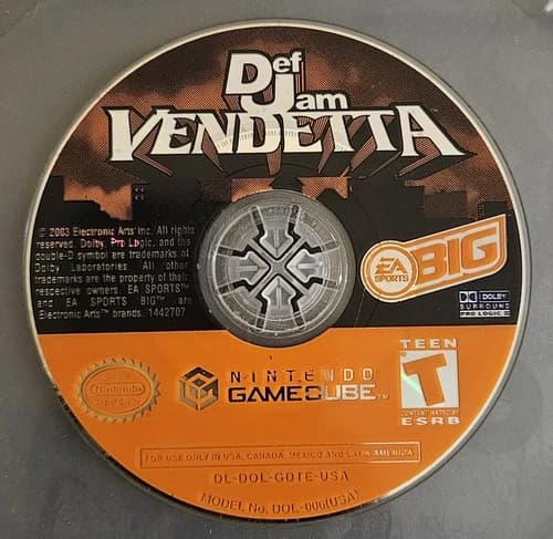Def Jam Vendetta (Nintendo GameCube, 2003) Disc Only TESTED Working