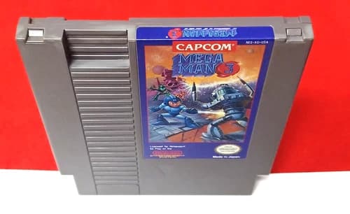 Mega Man 3 III (Nintendo NES, 1990) Authentic Tested Working