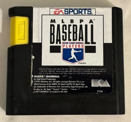 MLBPA Baseball (Sega Genesis, 1992) - Cartridge Only - Tested