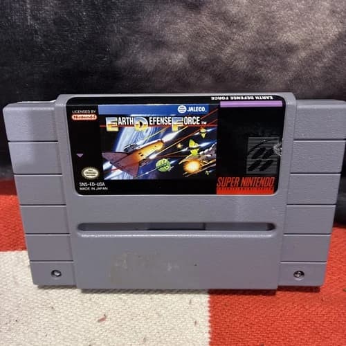 Super Earth Defense Force SNES Super Nintendo Authentic Tested Cartridge Only