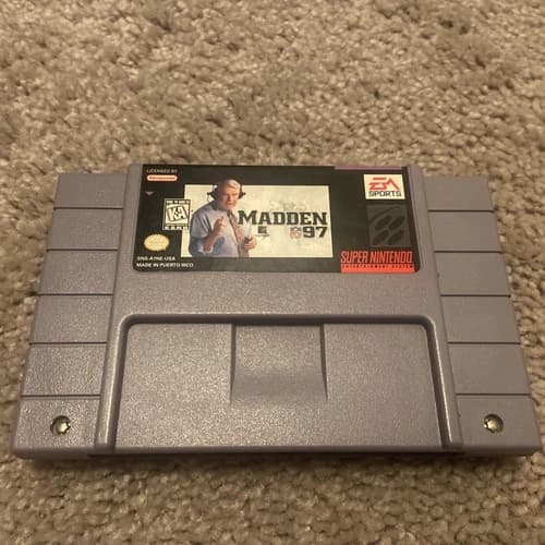 Madden NFL 97 (Super Nintendo Entertainment System, 1996) TESTED