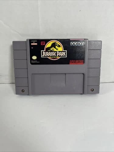 Jurassic Park Super Nintendo Entertainment System SNES Tested & Working
