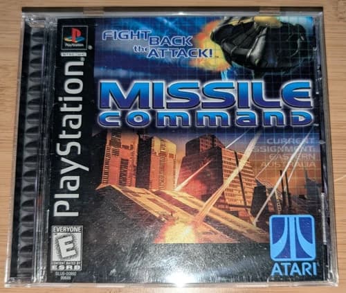 Missile Command | Sony PlayStation 1, 1999 | CIB | Manual | Black label