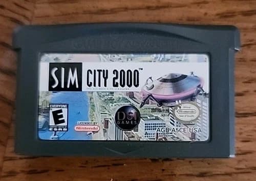Sim City 2000 Gameboy Advance Tested Working Cart Only GBA