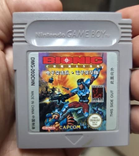 BIONIC COMMANDO GAME BOY VIDEO GAME VERY RARE! NINTENDO GB CAPCOM