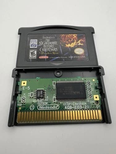 Nightmare Before Christmas The Pumpkin King GBA Authentic Tested Cartridge Only