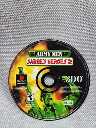 Army Men: Sarge's Heroes 2 (PlayStation 1, PS1) Polished DISC ONLY