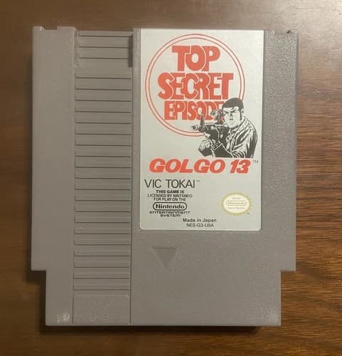 Golgo 13 Top Secret Episode – NES – Tested – Authentic – Cart Only